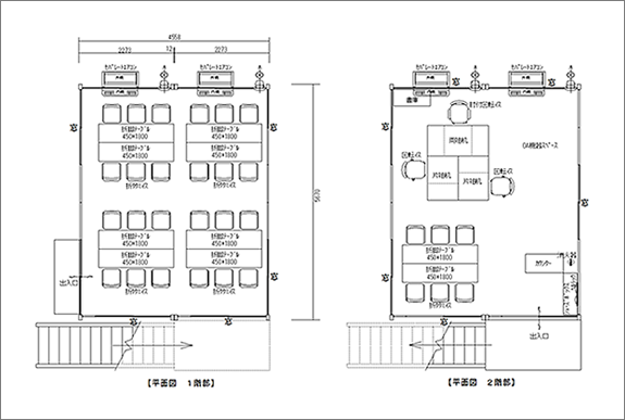 8型2階建タイプ（2連棟8坪 2階建）の間取り図